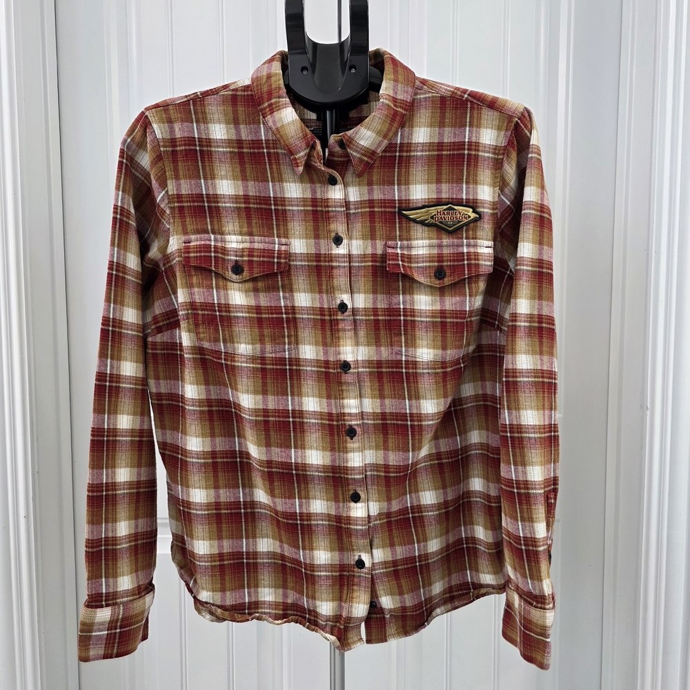 Harley-Davidson 120 Year Anniversary Plaid Flannel Shirt